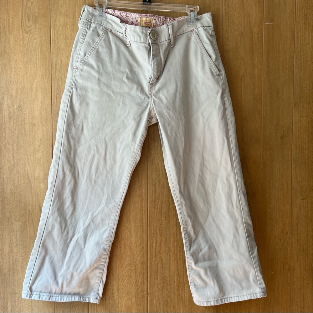 Levi’s Tab Twills Chino Pants Women’s Size 10 Beige,khaki  Straight Leg